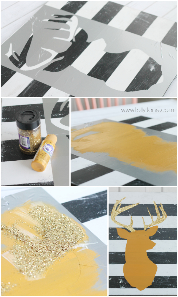 How to make deer head art #diy #deerheadart