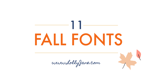 11 free fall fonts to warm up your autumn. Grab your favorite cozy sweater and a cup of pumpkin spice hot cocoa then enjoy these cozy free fall fonts. #fallfont #fallfonts #falldecor #freefallfonts