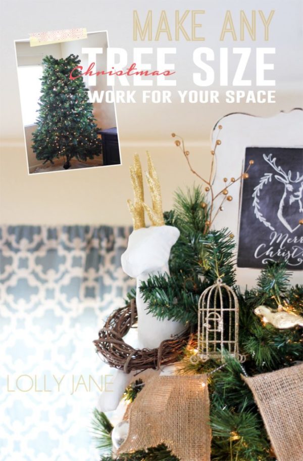 How To Make ANY Size Christmas Tree Work for YOUR Space