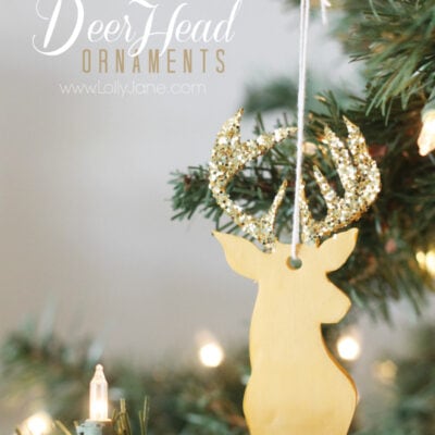 Easy Clay Deer Head Ornament