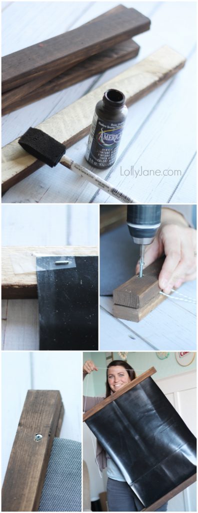 How to create faux chalk art using a SHARPIE!! Super cute!! www.lollyjane.com