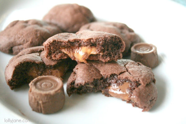 Dang yummy Rolo Cookies!