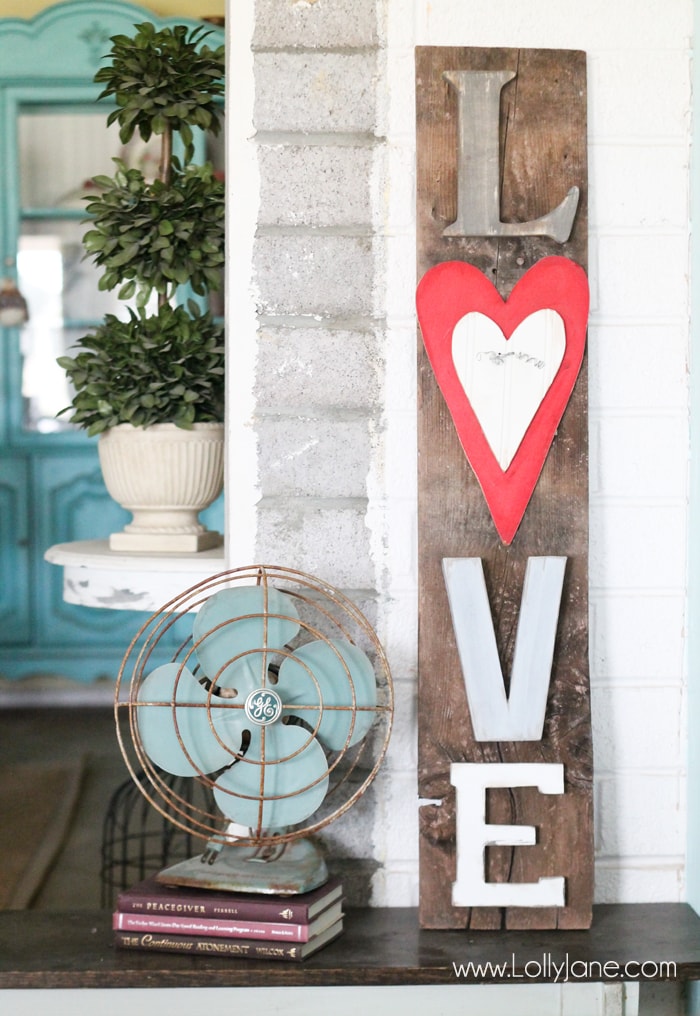 Rustic LOVE Barnwood Sign