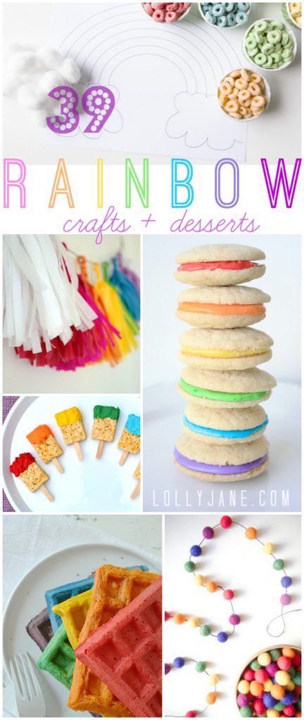 Rainbow Craft & Dessert ideas