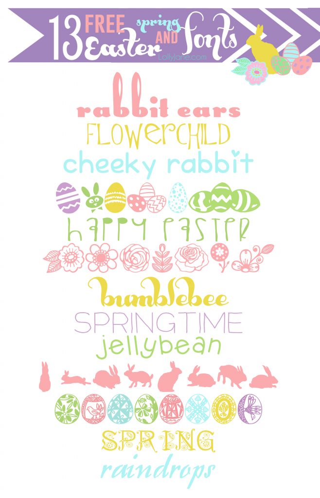 13 free Easter (and spring) fonts