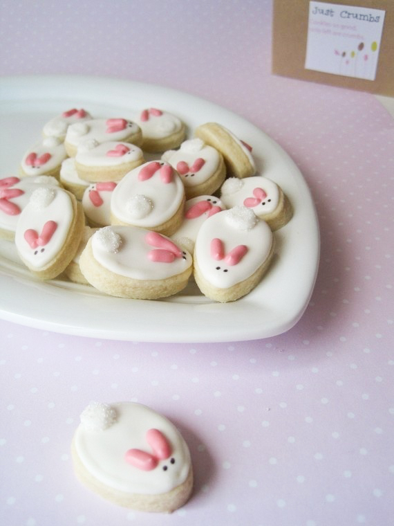 Bunny Cookies + 26 other cute spring/Easter ideas! lollyjane.com