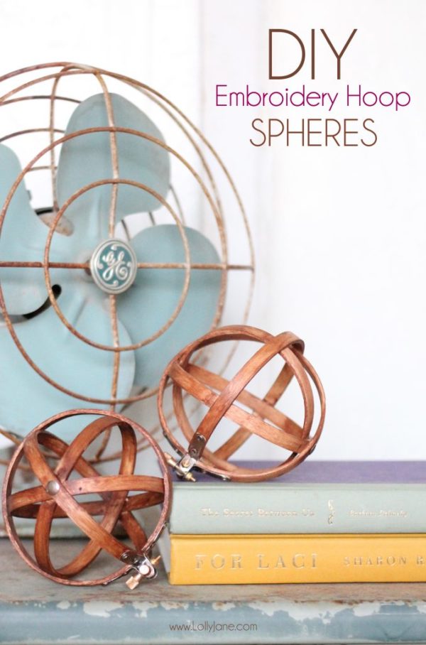 DIY Embroidery Hoop Spheres (lollyjane.com)