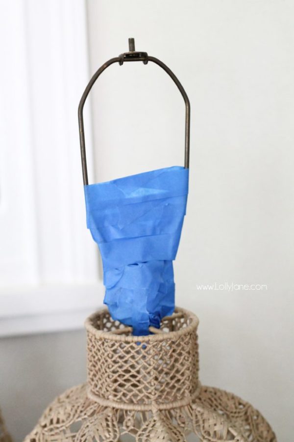 Macrame Lamp Redo via lollyjane.com