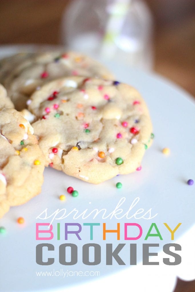 Sprinkles birthday cookies