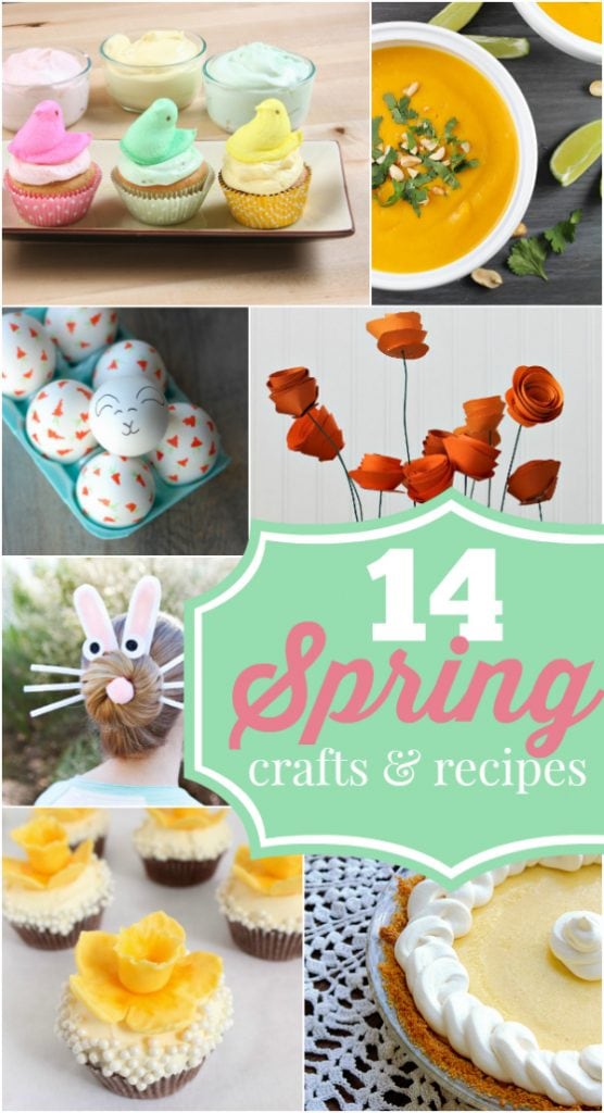  14 spring crafts and recipes, so cute and yummy! @lollyjaneblog