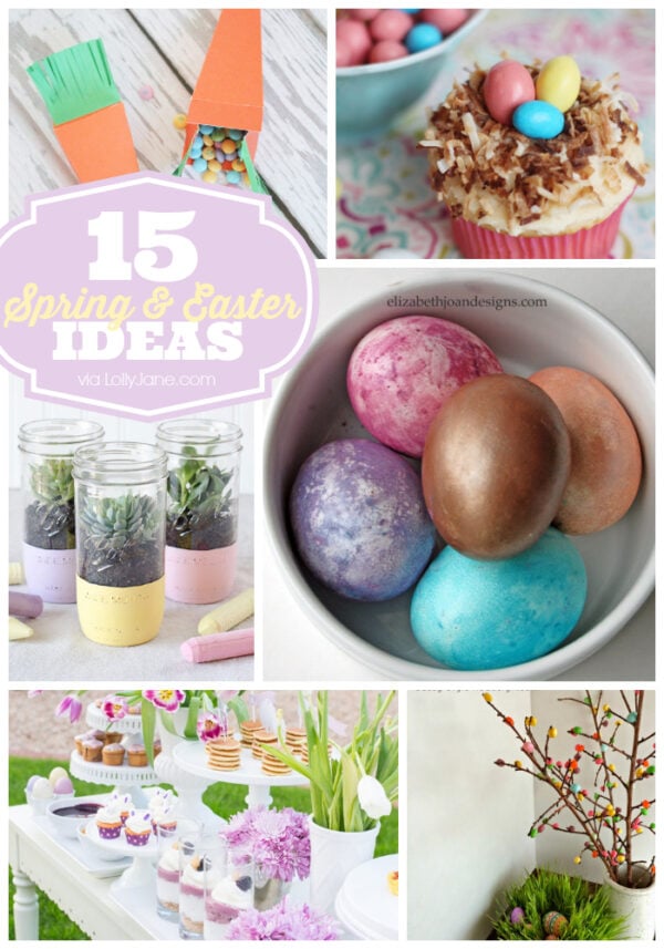 15 Spring & Easter Ideas you can make yourself! #easter #spring
