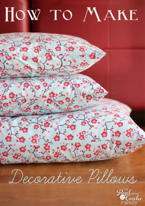 How To Make Decorative Pillows