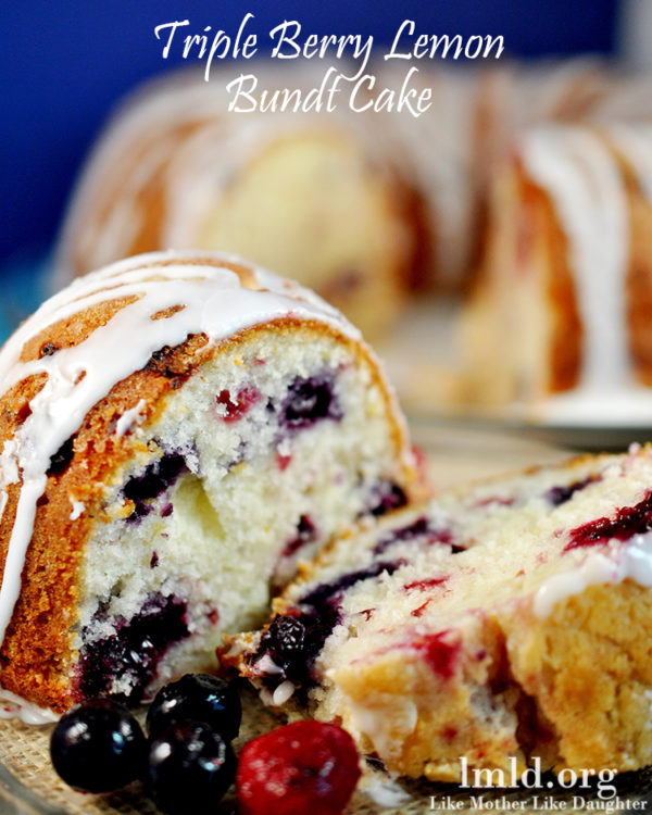 Triple Berry Lemon Cake #lmldfood