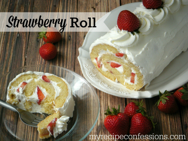 Yummy strawberry roll recipe!