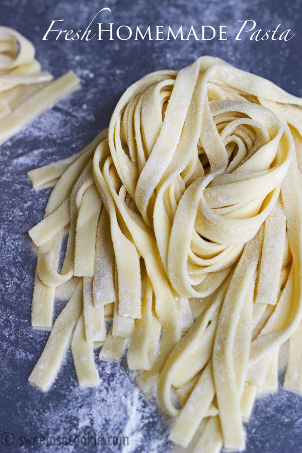 Fresh Homemade Pasta | sweetasacookie.com