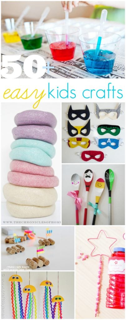 50+ easy kids crafts, great boredom busters!! via @lollyjaneblog