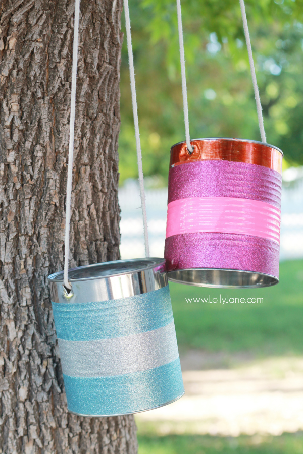 Easy tin can stilts tutorial via @lollyjaneblog