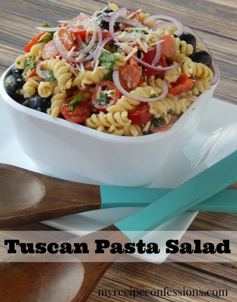 easy Tuscan pasta salad