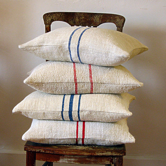 Grain Sack Pillows