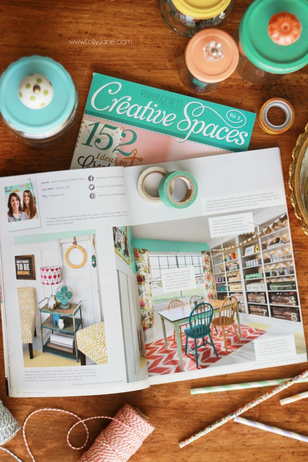 Awesome mag full of craft spaces! | via lollyjane.com