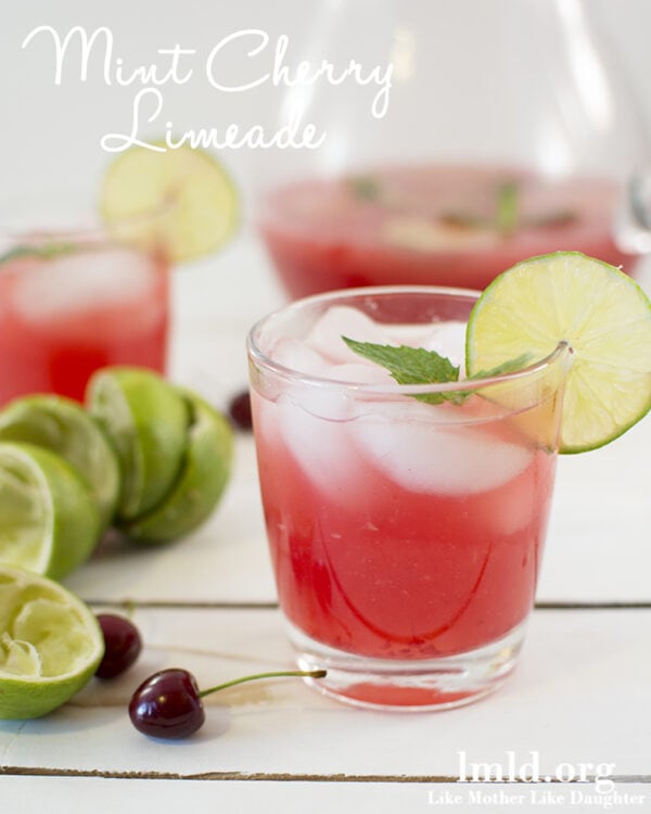 Mint Cherry Limeade, yum!! |via lollyjane.com