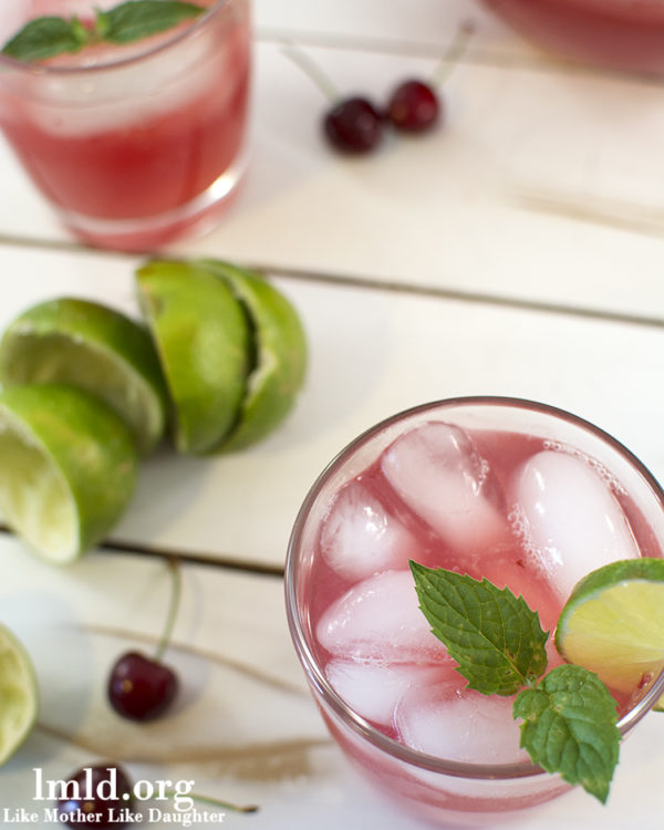 Mint Cherry Limeade, yum!! |via lollyjane.com