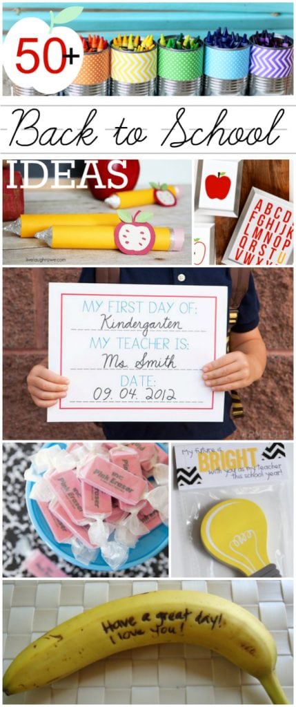 50+ Back to School ideas | Lot of printables to make your kid's first day back amazing, and gift ideas for their teacher too!