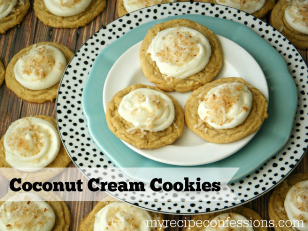 Coconut Cream Cookies | MyRecipeConfessions.com