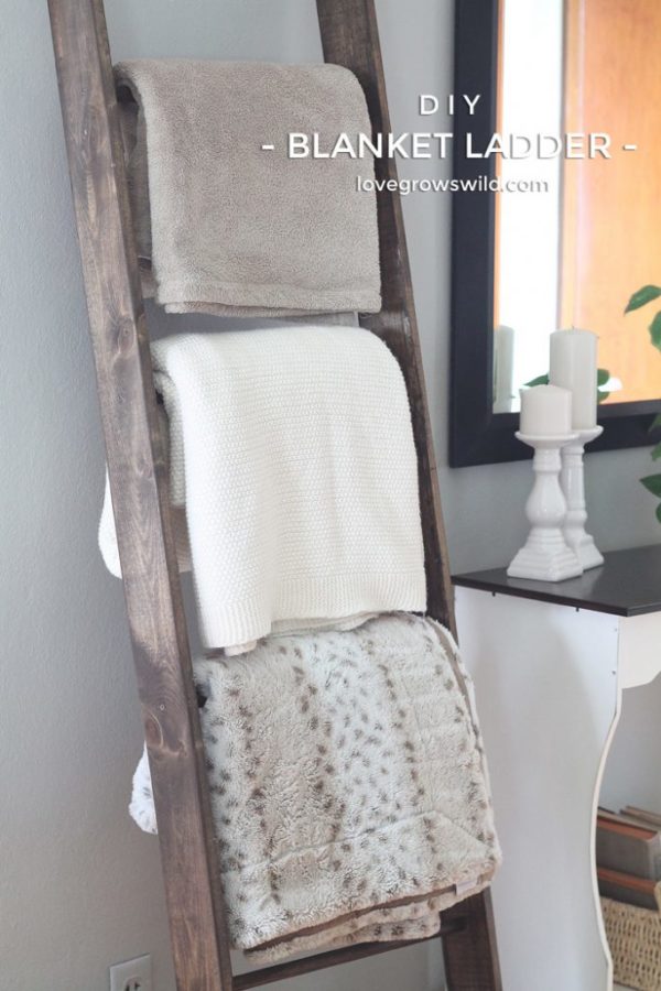 DIY Blanket Ladder