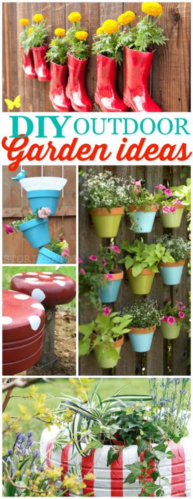 DIY outdoor garden ideas, so cute and clever!!