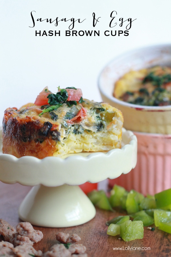 Sausage & egg hash brown cups