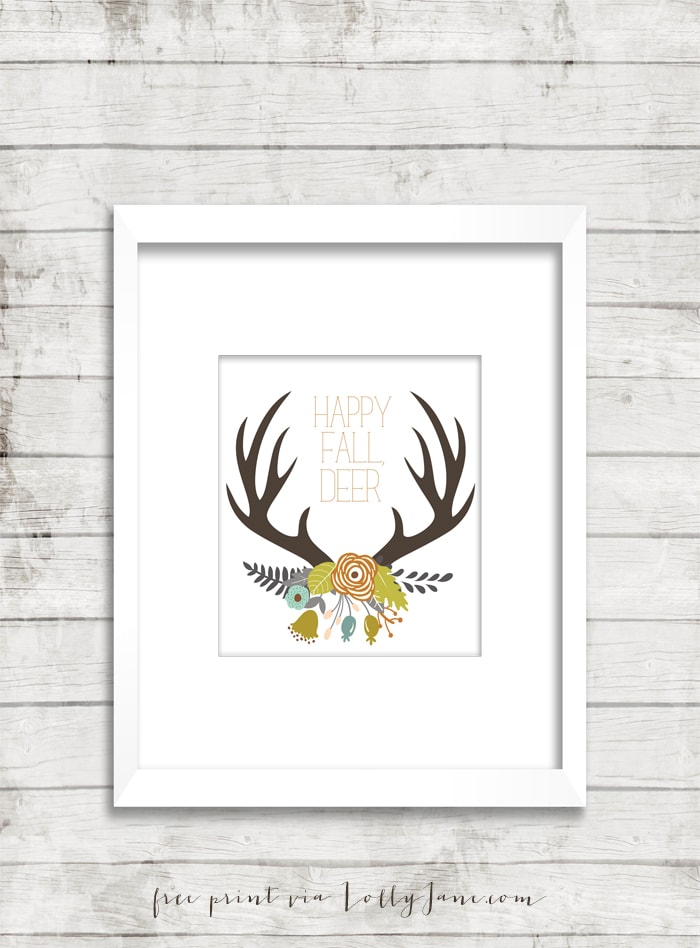 printable antlers