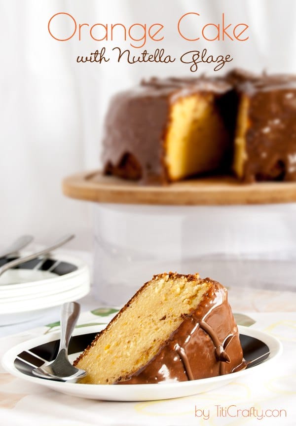  This delicious dessert Orange Cake with Nutella Glaze is the perfect afternoon treat or after dinner dessert. Try this yummy orange cake covered with an amazing nutella glaze for the perfect fall recipe! #hazelnutdessert #hazelnutrecipe #orangecake #cakerecipe #nutellcake #orangecakenutellaglaze #nutellaglaze #fallrecipe #falldessert