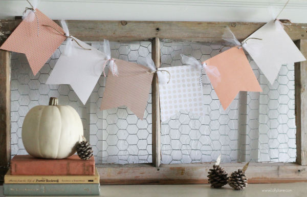 Fall Paper Bunting