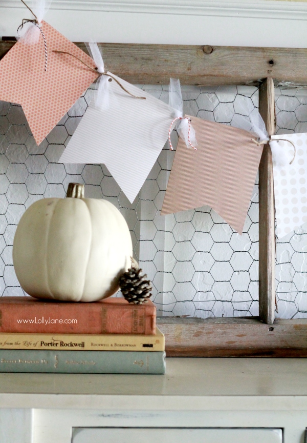 Fall Paper Bunting