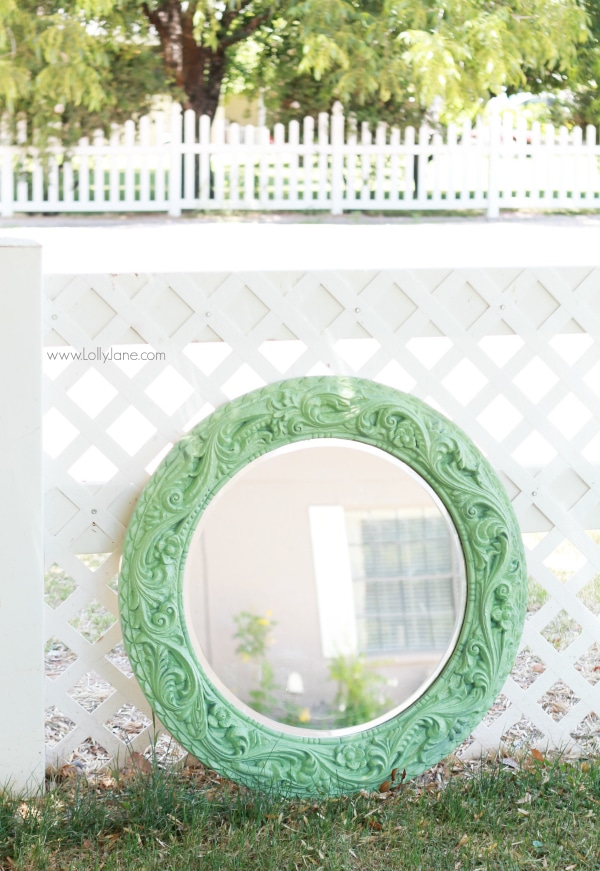 mint mirror makeover