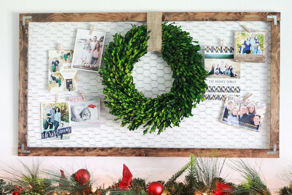 DIY Christmas & Holiday Card Display