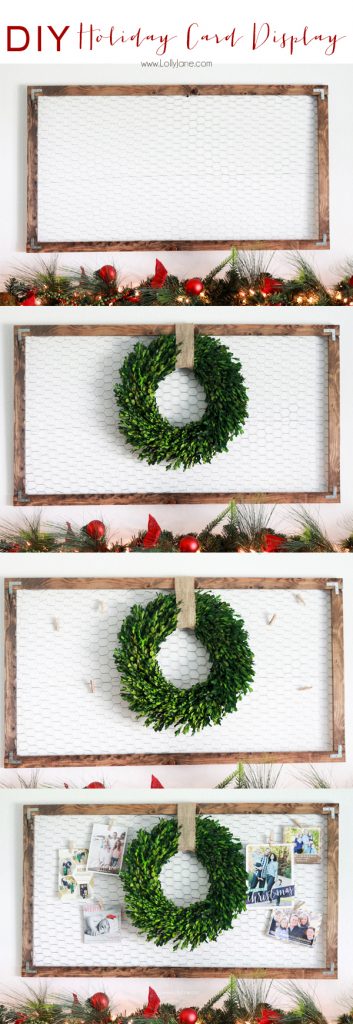 DIY.. Make A Mini Holiday Card Organizer