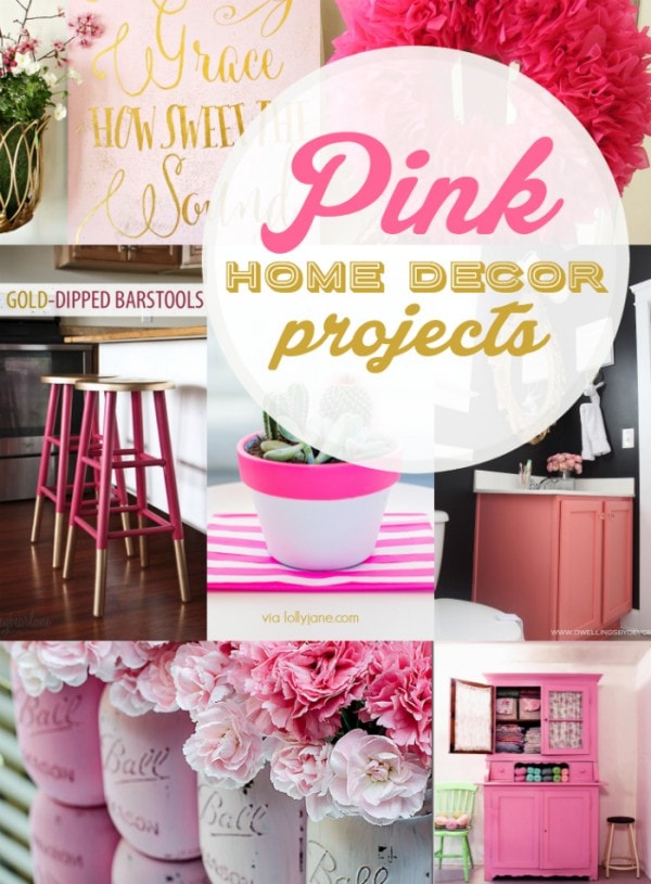 20+ pink home decor projects