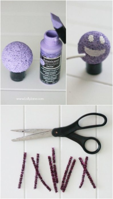 Styrofoam Spiders Craft