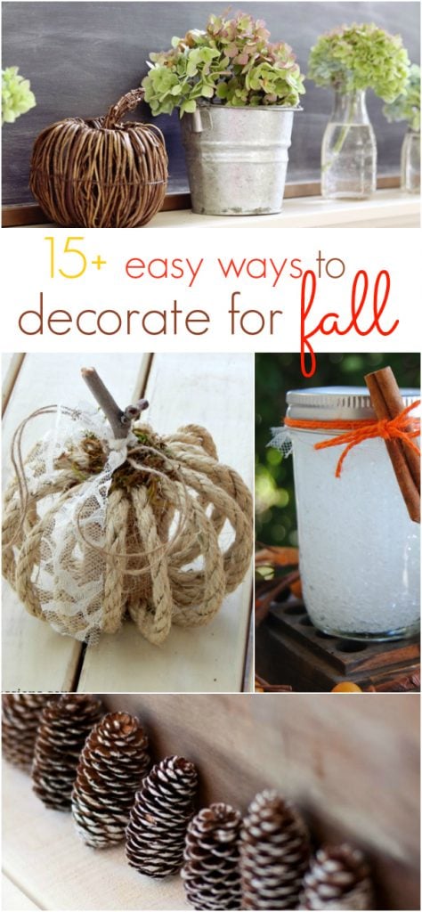 15+ easy ways to decorate for fall
