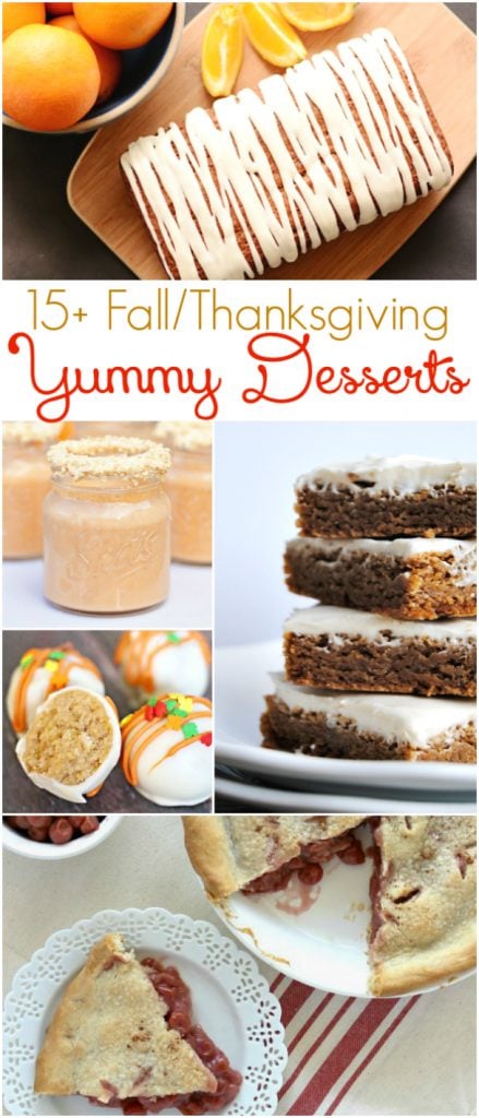 15+ Fall/Thanksgiving yummy desserts