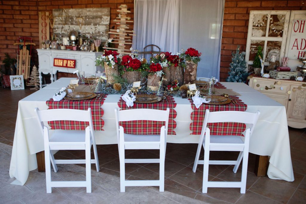 Modern Vintage Christmas themed party ideas, so pretty! Lots of Christmas decor ideas! 