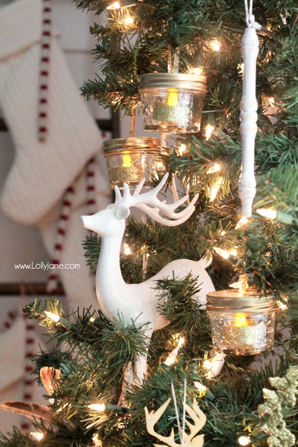 DIY Ball Mason Jar Christmas Ornaments