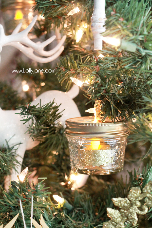 DIY Ball Mason Jar Christmas Ornaments
