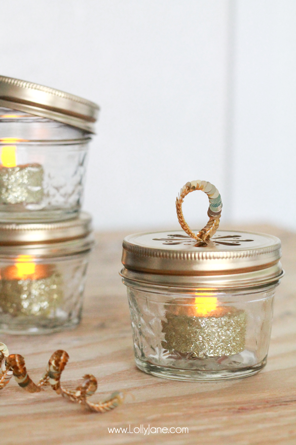 DIY Ball Mason Jar Christmas Ornaments