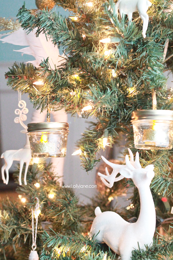 DIY Ball Mason Jar Christmas Ornaments