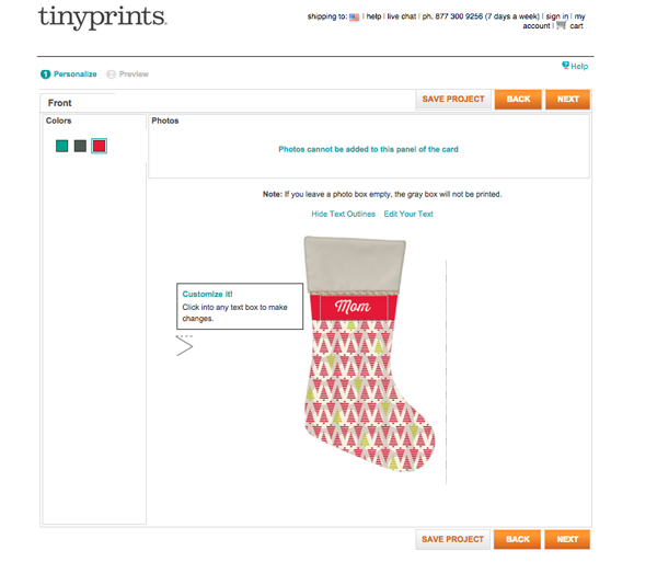 Love these gorgeous Christmas stockings from TinyPrints.com
