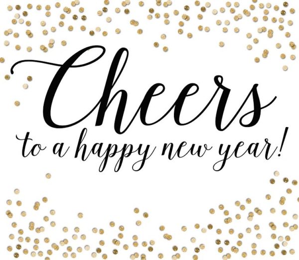 New Year Gift PNG Transparent, Happy New Year Gift Box Words, Happy New Year,  Gift Box, Metallic Feel PNG Image For Free Download