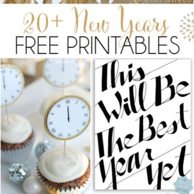 20+ New Years free printables